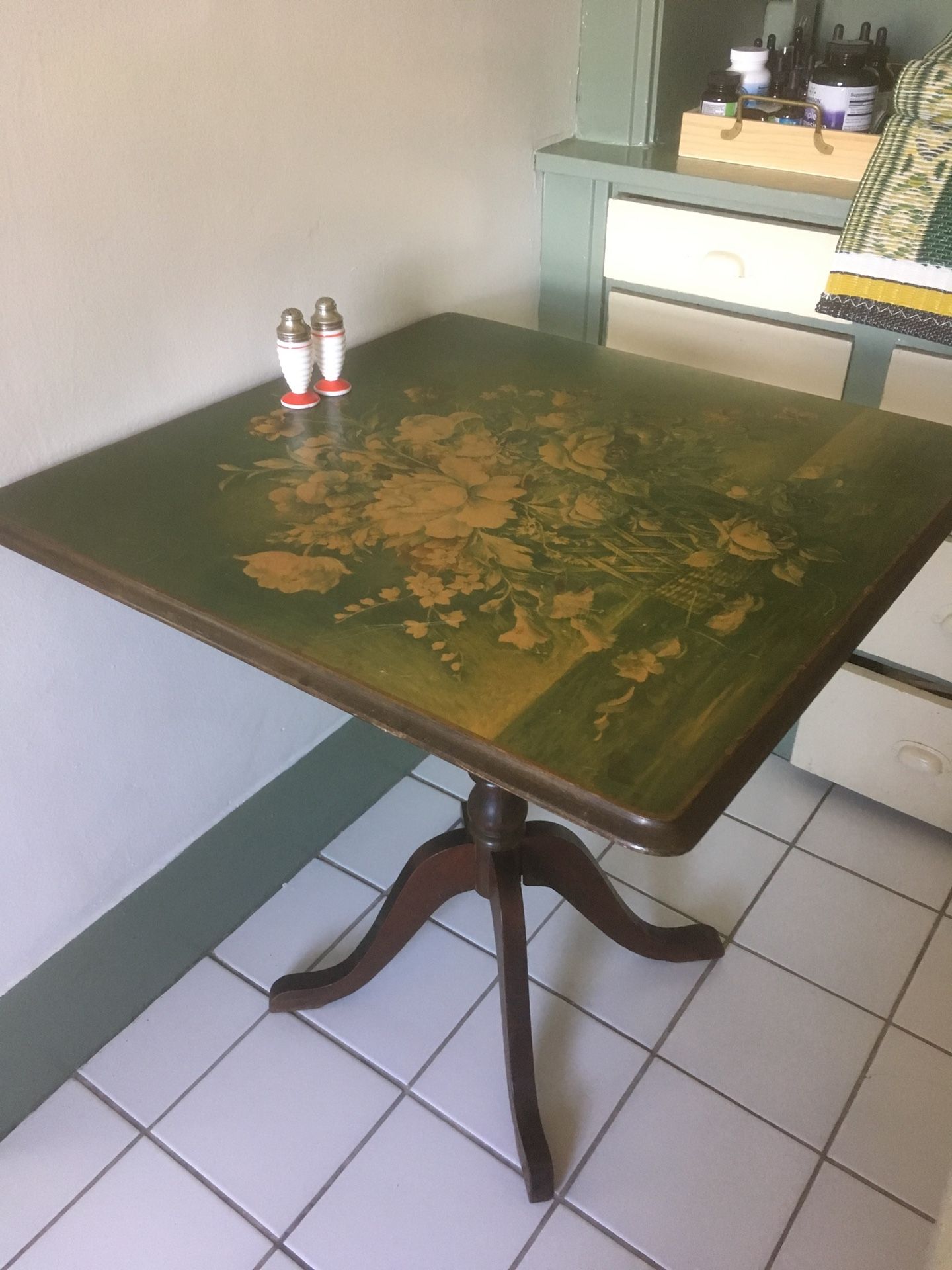 Antique folding table