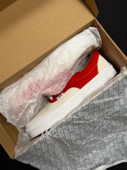 Vans Era Retro Skate Red Orange Marshmallow size 8.5
