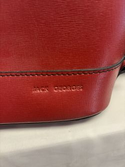 Jack George’s Manhattan Red Leather Tote Bag