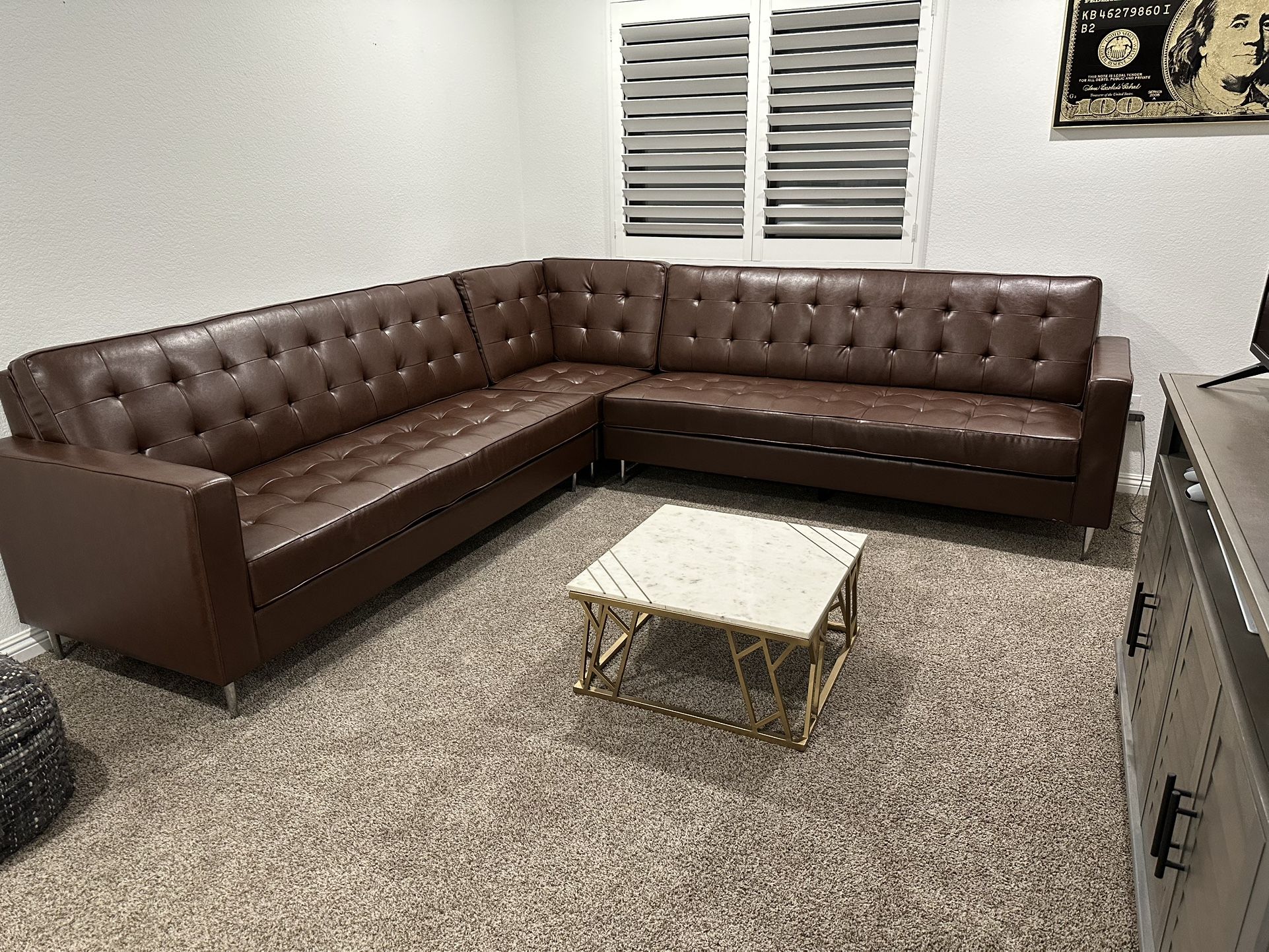 Leather Couch Sectional