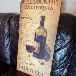 Wine Country California Sonoma Cabernet Canvas Art