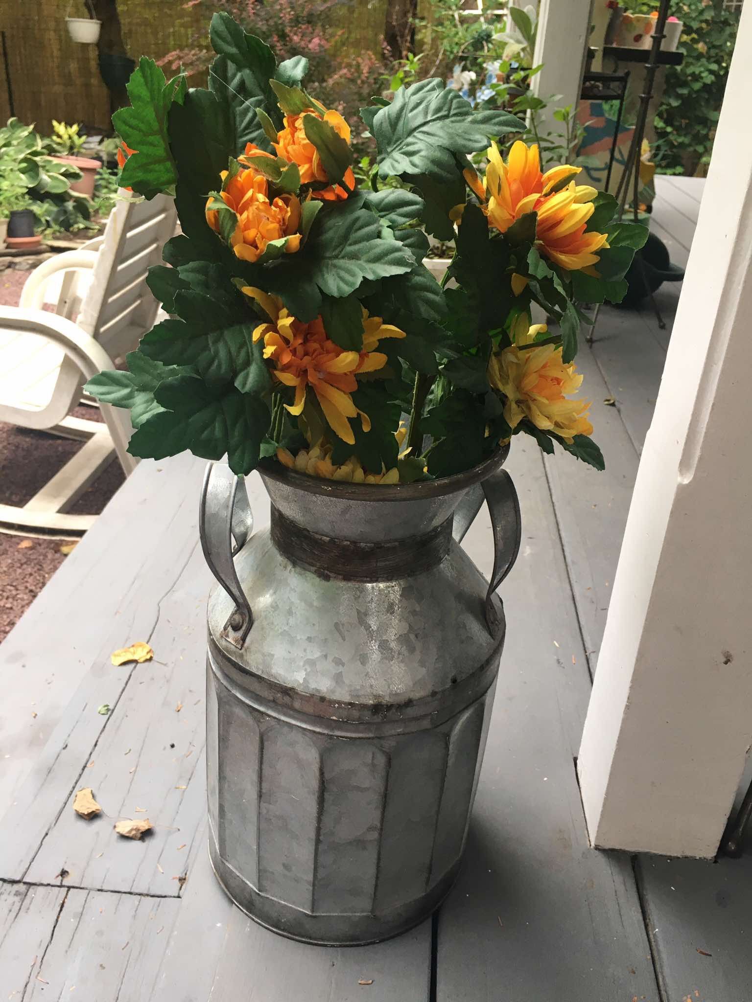 Galvanized Decor Vase