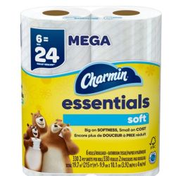 Charmin Essentials 6 mega 