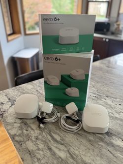 eero 6+ Mesh Wi-Fi 6 System — 3-Pack + 3 Extra Routers (6 units total)
