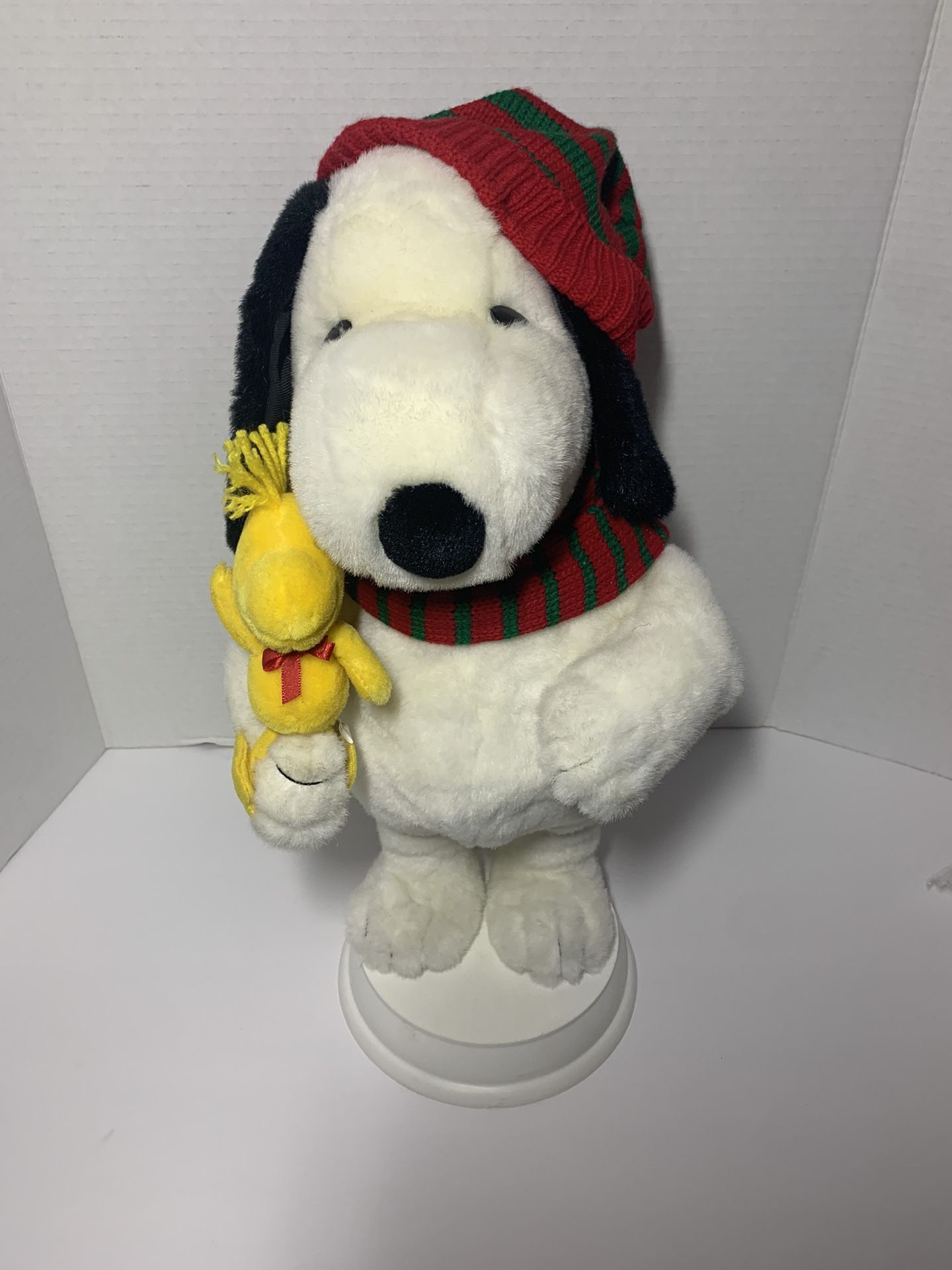Vintage Plush Snoopy With Woodstock/Santa’s Best