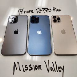 iPhone 12 PRO Max 256gb Unlocked | Mission Valley Store | w/ Warranty 