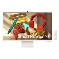 Samsung 32" M80B 4K UHD Smart Monitor with Streaming TV and SlimFit Camera, White $400
