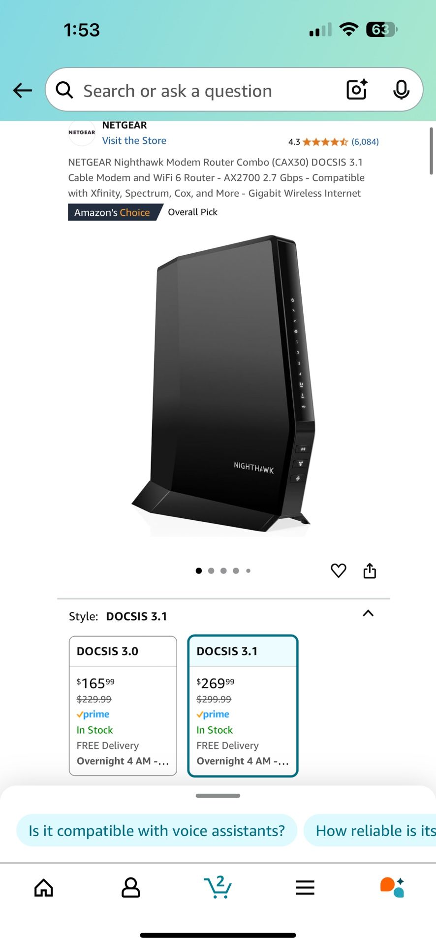 Router Netgear Nighthawk (Cax30)