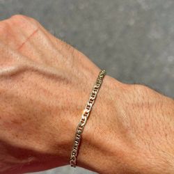 925 sterling anchor style chain flat 7.75" 4.8 grams