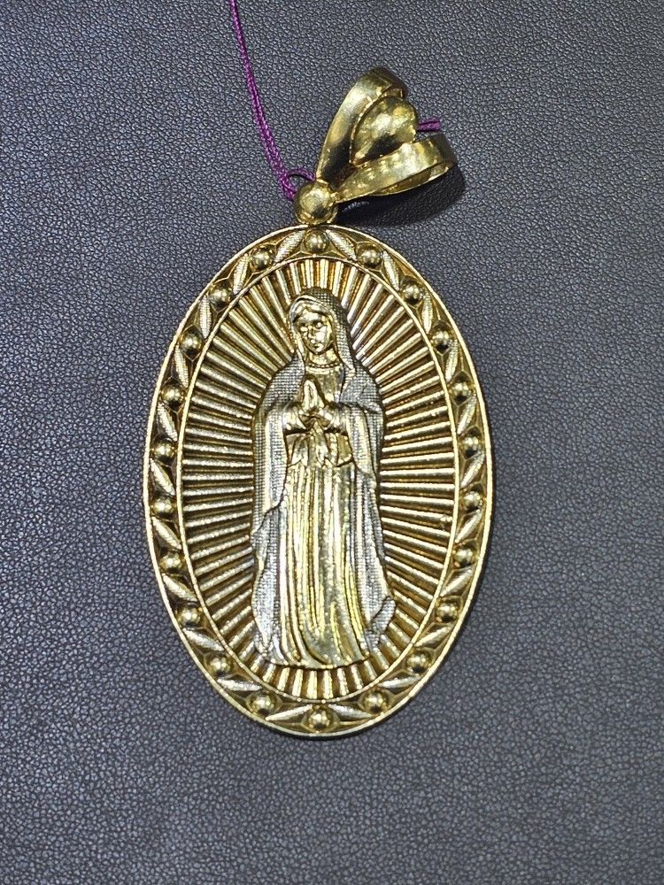 10kt YG Virgin Mary Pendant. (C-1) #(contact info removed)88