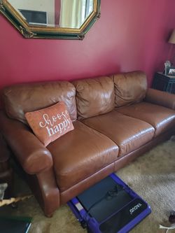 Leather couch