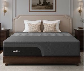 New Novilla AiryFlow Graphene 14 Inch King Size Mattress, Cooling Memory Foam