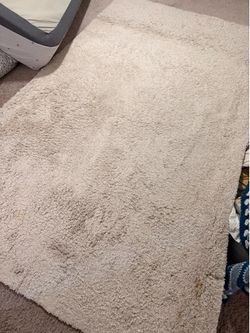 ***moving sale  5' x 8' Soft Solid Shag Rug