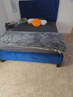 Blue bed