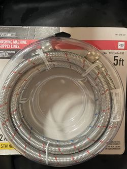 5ft Washing Machine Supply Lines (2pack)