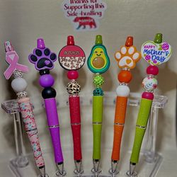 Silicone Beaded Pens