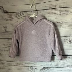 Girls Adidas Lavender Sherpa Hoodie size 7/8
