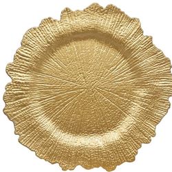 NWT Gold Reef Charger Plates (set of 10)