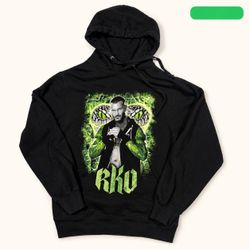 Vintage WWE Randy Orton RKO Black Graphic HoodieT