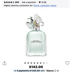 Marc Jacob’s Fragrance 1.6 Oz Bottle 