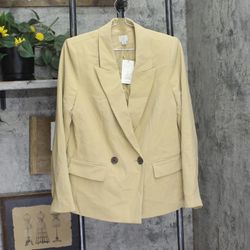Nwt A New Day Slim Fit Blazer Jacket (contact info removed)5 Tan Brown S