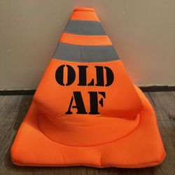 orange old af cone for party decoration