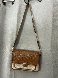 Michael Kors Crossbody Bag with Woven Flap