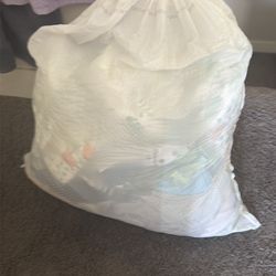 Bag of baby boy clothes