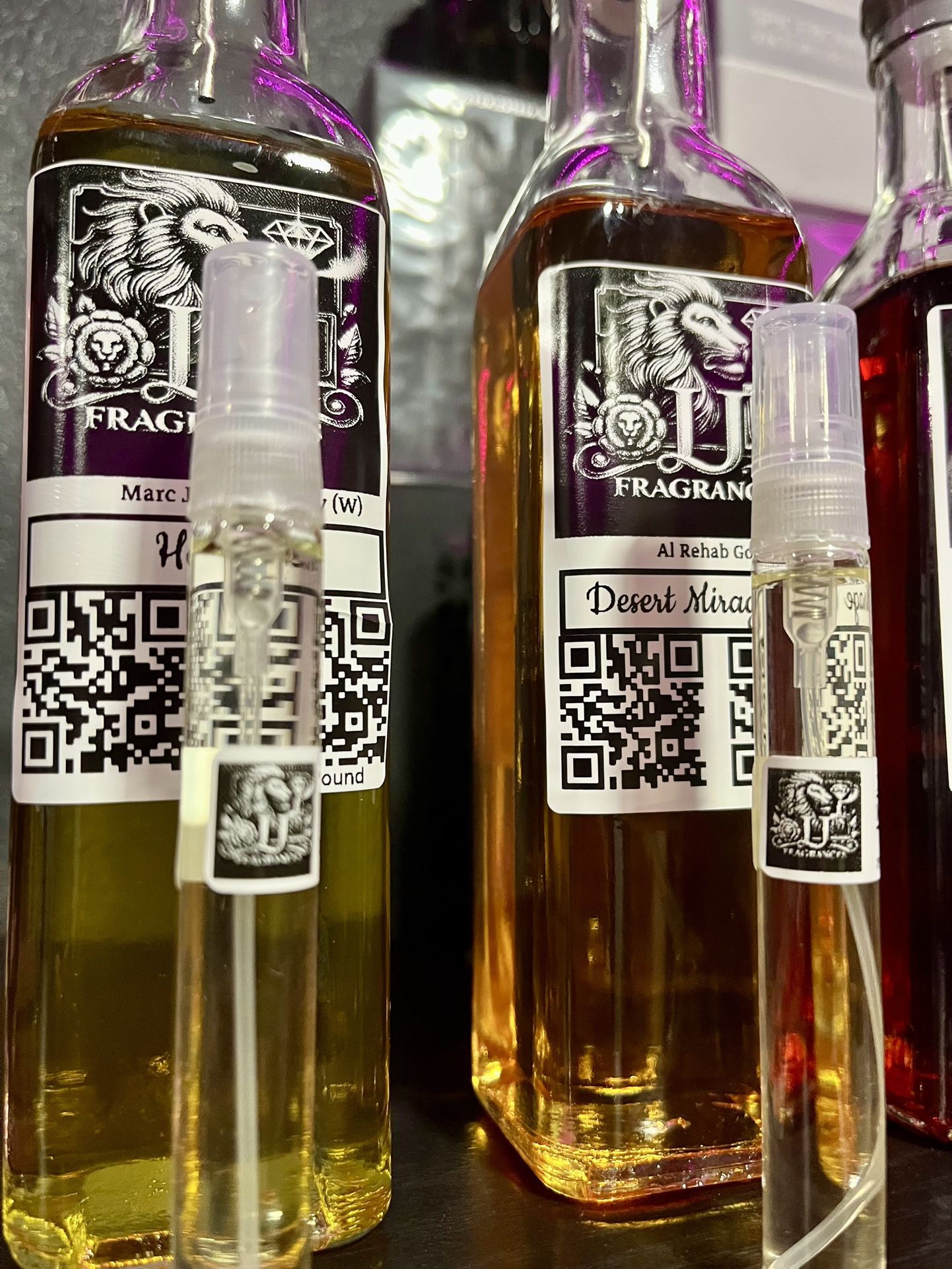 Handmade Oil based Fragrances inspired by: Designer and Middle Eastern Scents also available!