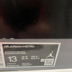 Brad New Jordan 11’s Size 13