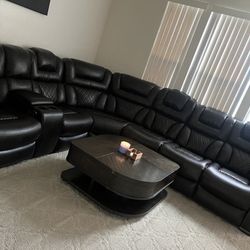 Leather Sectional 