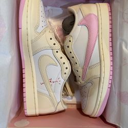 Air Jordan 1 Low Travis Scott Shy Pink - Size 5.5M - LJR Batch