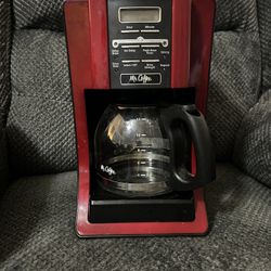 Red Mr. Coffee. Digital Coffee Maker 12 Cup 