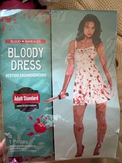 Bloody Dress Halloween Costume Adult Standard