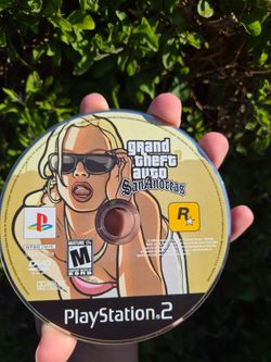 GTA San Andreas PS2 Disc