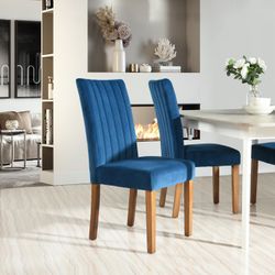 Homy Casa FAWN BLUE 2 PCS Dining Chair for Living Room, Bedroom, or Office Open Box