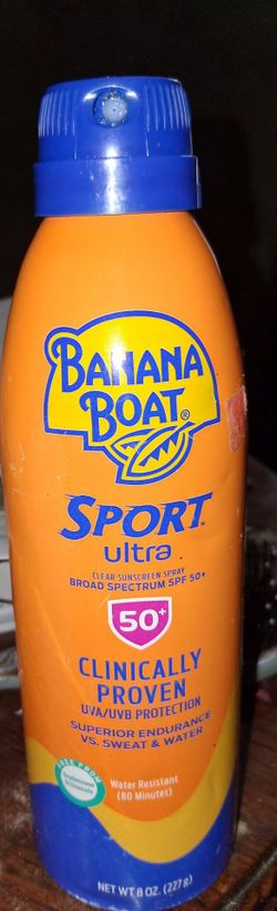 Used sunscreen spray