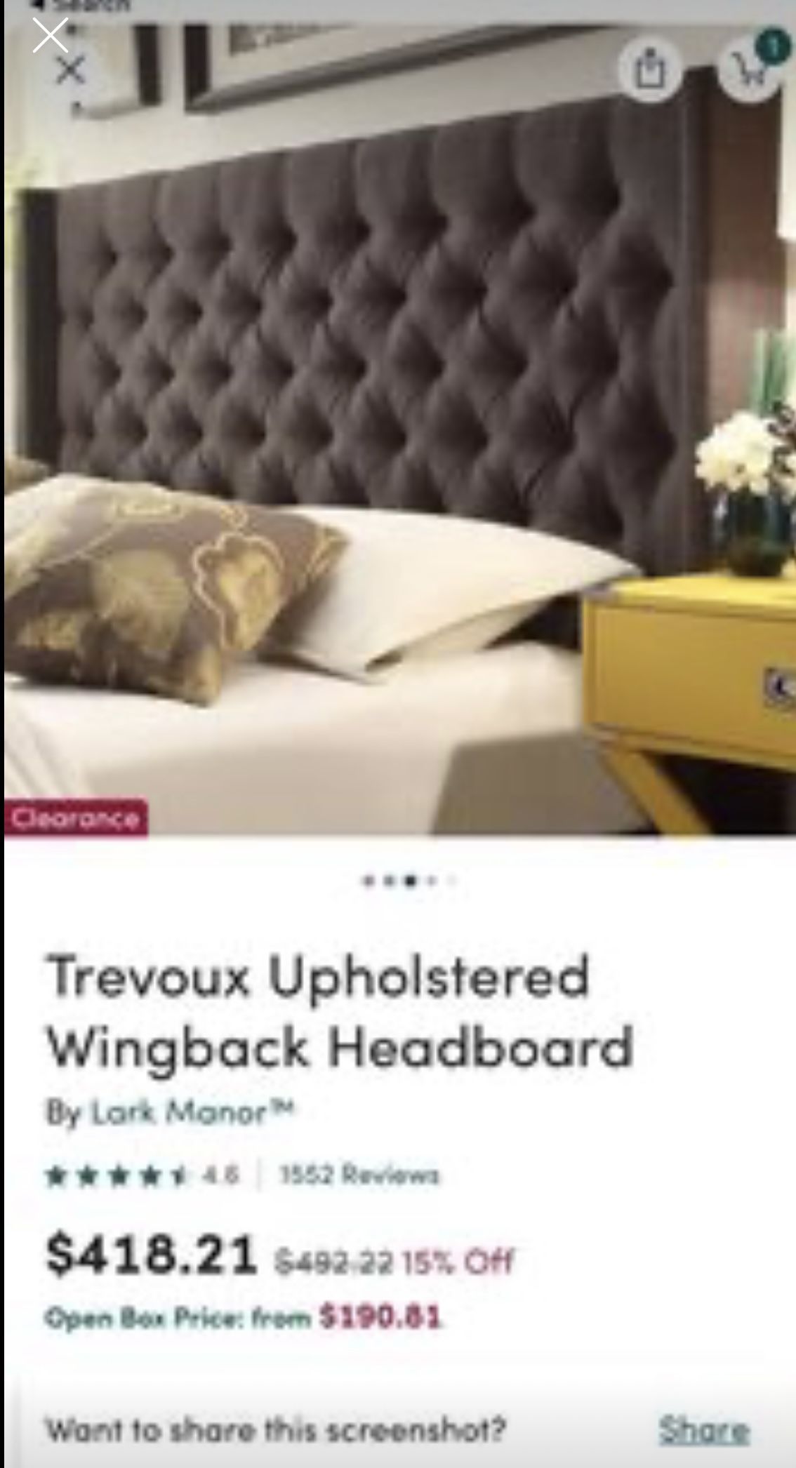 King Size Headboard