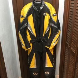 AGV Sport Full Motorcycle Leather Suit Size 44