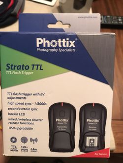 STRATO TTL FLASH KIT with EV adjustments for CANON