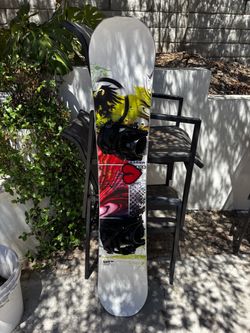 Snowboard with Bindings