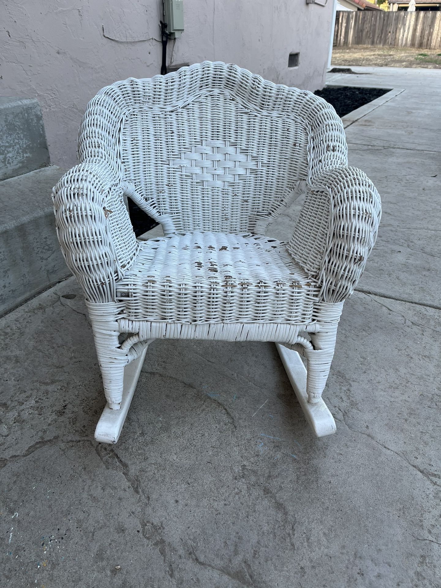 Toddler kids Wicker Rocking Chair Portraits Pictures