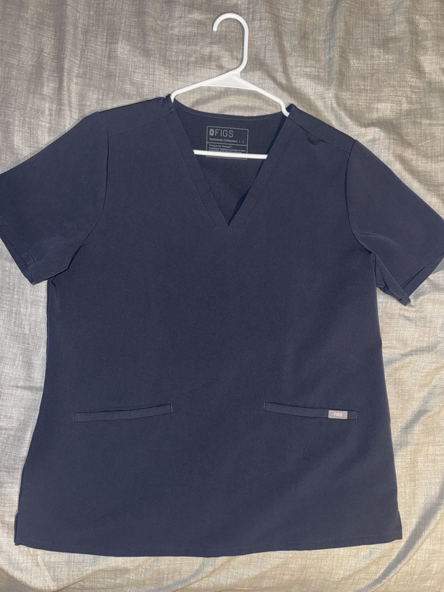 Women's Navy blue Fig scrub top