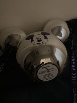 Disney Parks 2023 100 Years of Wonder Mickey Balloon Metallic Popcorn Bucket