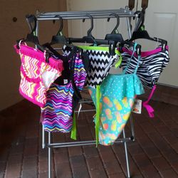 BRAND NEW...GIRLS SIZE L(10-12) BATHING SUIT...ONE-PIECE AND TWO-PIECE