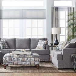 New Grey Sofa And Loveseat