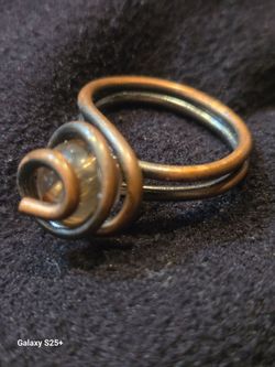 copper wire around a bead ring