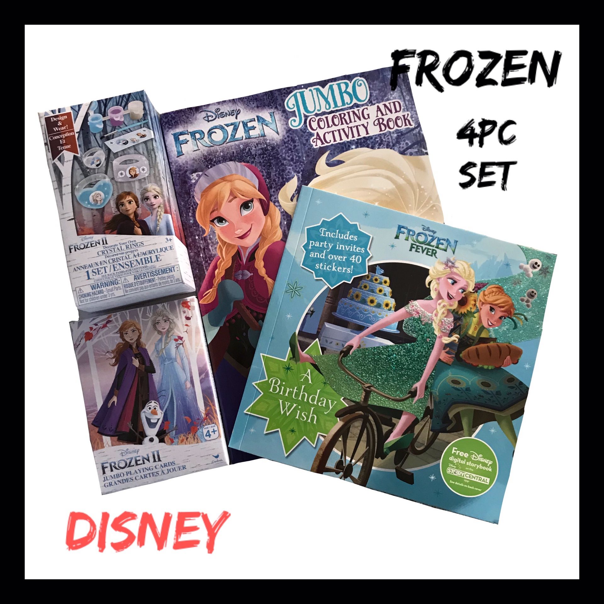 NWT Girls Disney Frozen 4Pc Gift Set
