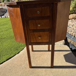 Vintage Or Antique Martha, Washington Sewing Cabinet Or Table