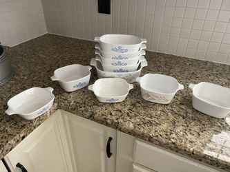 Cornflower Bakeware Corning Ware And Peach Floral